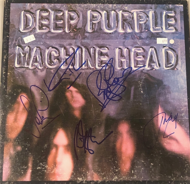 Deep Purple Group Signed "Machine Head" Record Album (John Brennan Collection)(Beckett/BAS Guaranteed)