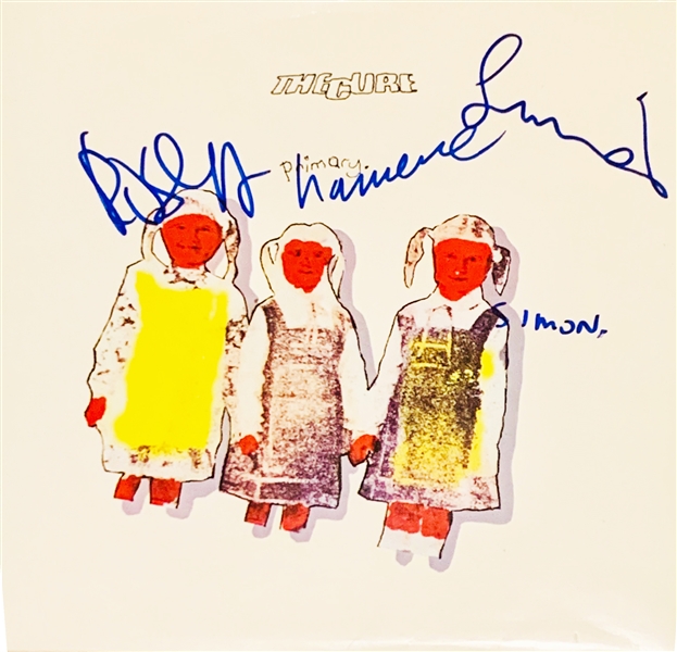 The Cure Group Signed "Primary" Record Album (3 Sigs)(John Brennan Collection)(Beckett/BAS Guaranteed)
