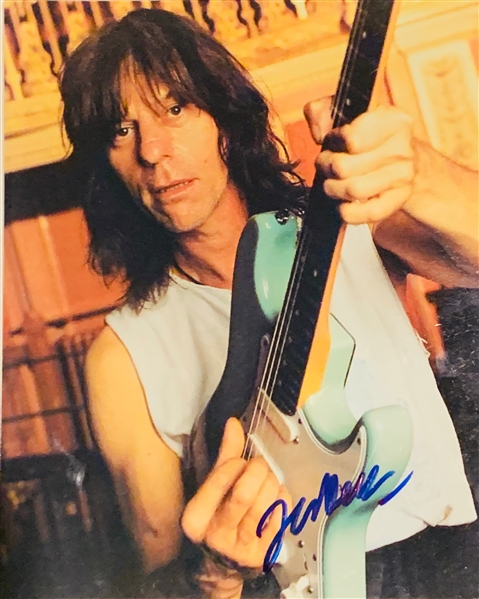 Jeff Beck In-Person Signed 8" x 10" Color Photo (John Brennan Collection)(Beckett/BAS Guaranteed)