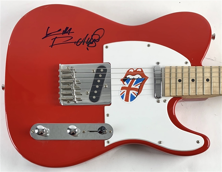 Rolling Stones: Keith Richards Signed Telecaster Style Guitar with Desirable On the Body Autograph (Beckett/BAS)