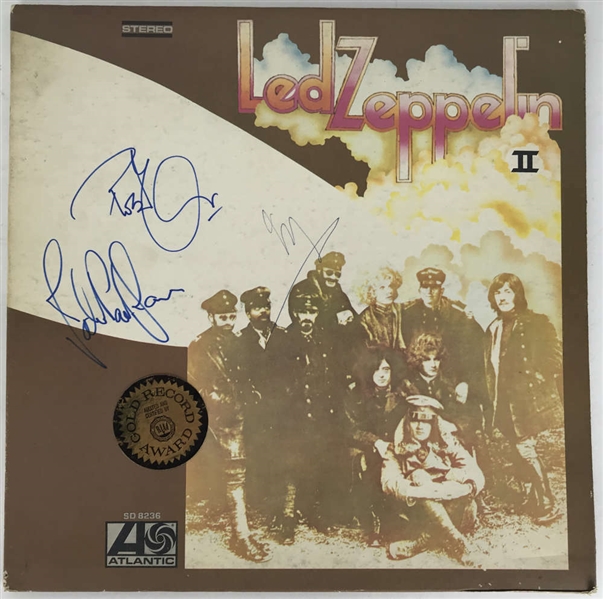 Led Zeppelin Group Signed "Led Zeppelin II" Record Album with Page, Plant & Jones (Beckett/BAS)