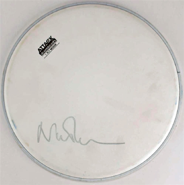 Pink Floyd: Nick Mason Signed Drumhead (Beckett/BAS Guaranteed)(John Brennan Collection)
