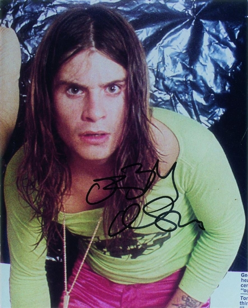 Ozzy Osbourne Signed 8" x 10" Color Photograph (John Brennan Collection)(Beckett/BAS Guaranteed)