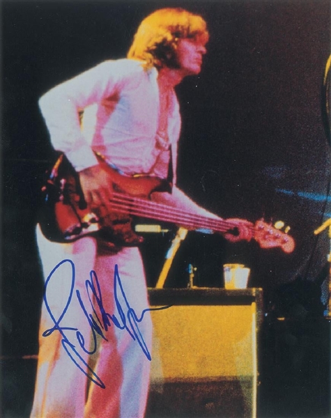 Led Zeppelin: John Paul Jones Signed 8" x 10" Color Concert Photograph (John Brennan Collection)(Beckett/BAS Guaranteed)