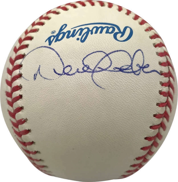 Derek Jeter Rookie Era Signed OAL (Budig) Baseball (PSA/DNA)