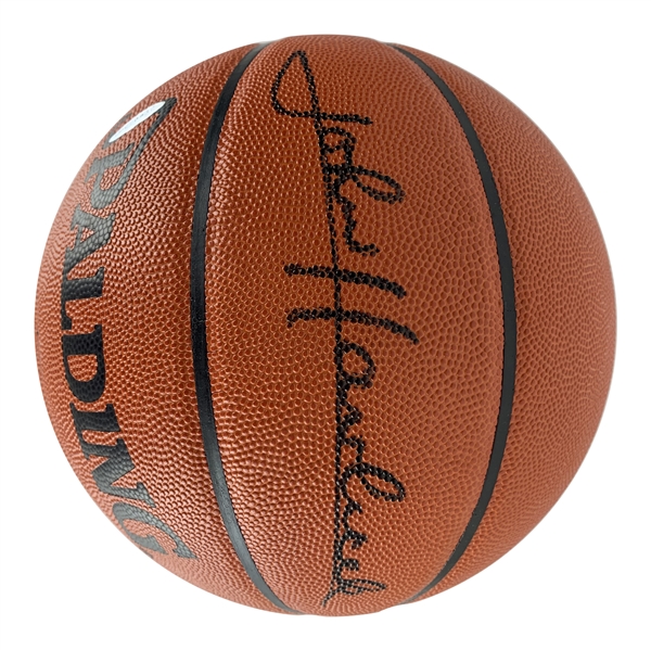 John Havlicek Signed Official NBA Leather Basketball (Upper DecK)
