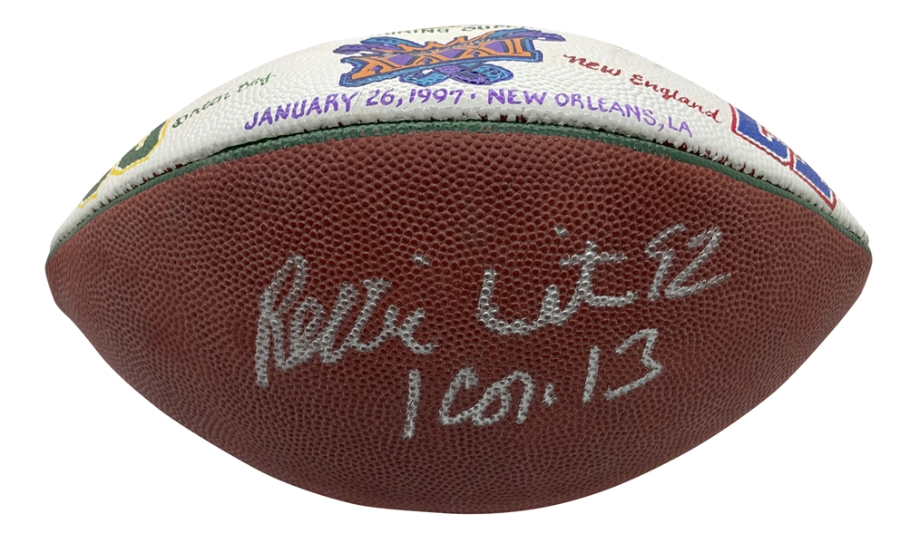 Reggie White Signed Super Bowl XXXI Game Ball Present To White For 3 Sack Performance! (Beckett/BAS Guaranteed)