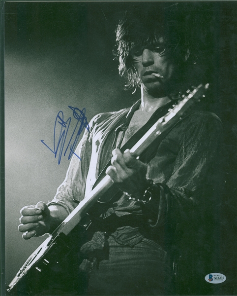 Keith Richards Signed 11" x 14" Photograph (Beckett/BAS LOA)