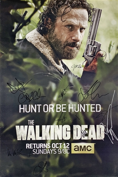 The Walking Dead Cast Signed 24" x 36" Promotional TV Poster (Beckett/BAS Guaranteed)