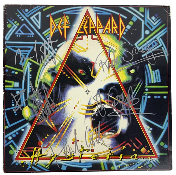 Def Leppard Group Signed "Hysteria" Album w/ All 5 Signatures (Beckett)