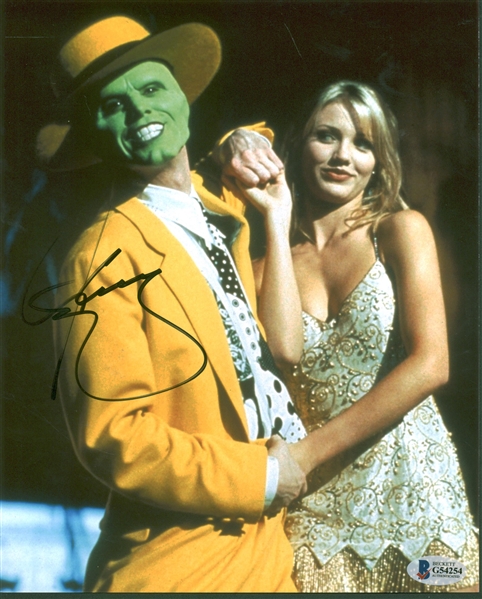 Jim Carrey Signed 8" x 10" "The Mask" Photograph (Beckett/BAS)