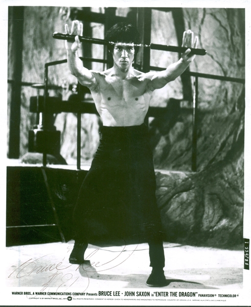 Bruce Lee Signed 8" x 10" Promotional "Enter The Dragon" Photograph - The Only Known Authenticated Example! (JSA)