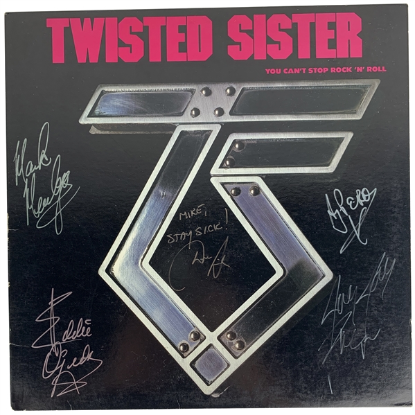 Twisted Sister Signed "You Cant Stop Rock & Rock" Album (Beckett/BAS Guaranteed)
