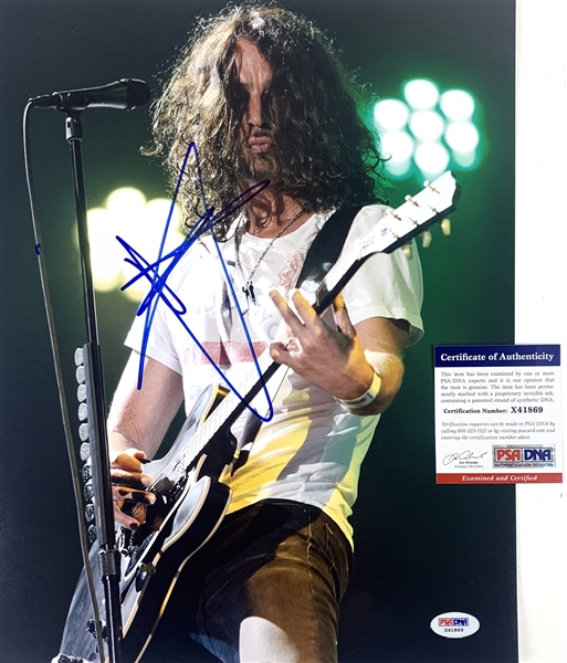 Soundgarden: Chris Cornell Signed 11" x 14" Color Photo (PSA/DNA)