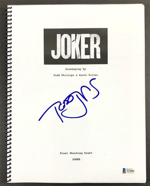 Todd Phillips Signed Script for "Joker" (Beckett/BAS)