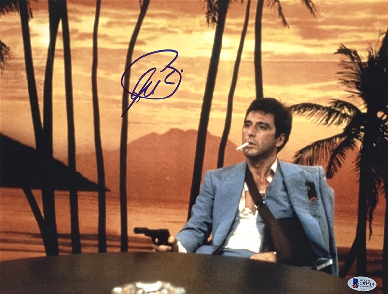 Al Pacino Superb Signed 11" x 14" Color Photo from "Scarface" (Beckett/BAS)