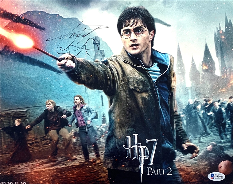 Daniel Radcliffe Signed 11" x 14" Color Photo as "Harry Potter" (Beckett/BAS COA)