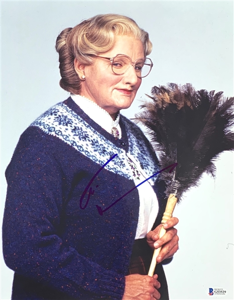 Robin Williams In-Person Signed 11" x 14" Color Photo from "Mrs. Doubtfire" (Beckett/BAS COA)