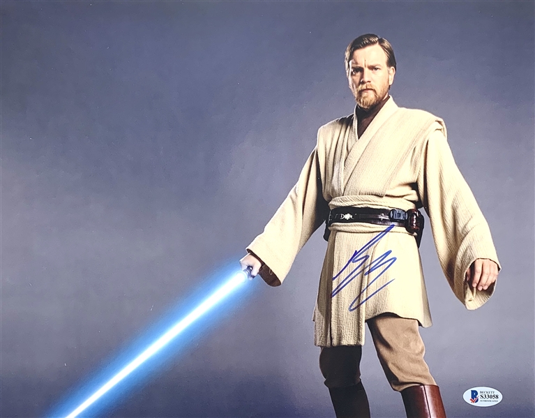 Star Wars: Ewan McGregor Signed 11" x 14" Color Photo as Obi-Wan Kenobi (Beckett/BAS COA)
