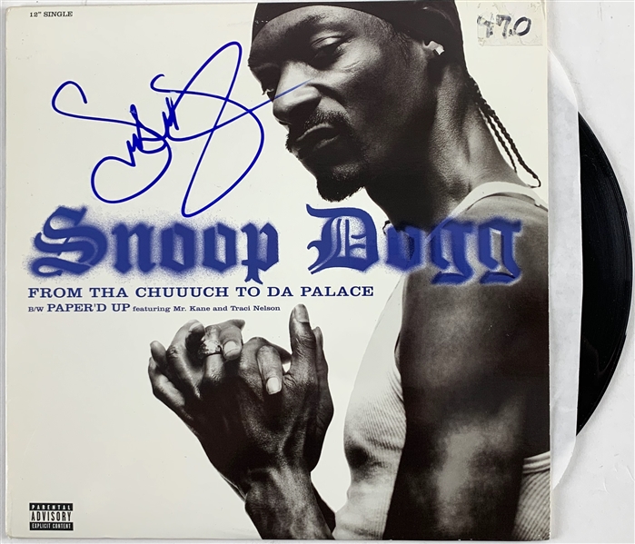 Snoop Dogg Signed "From Tha Chuuuuch to Da Palace" 12-Inch Album Single (Beckett/BAS Guaranteed)