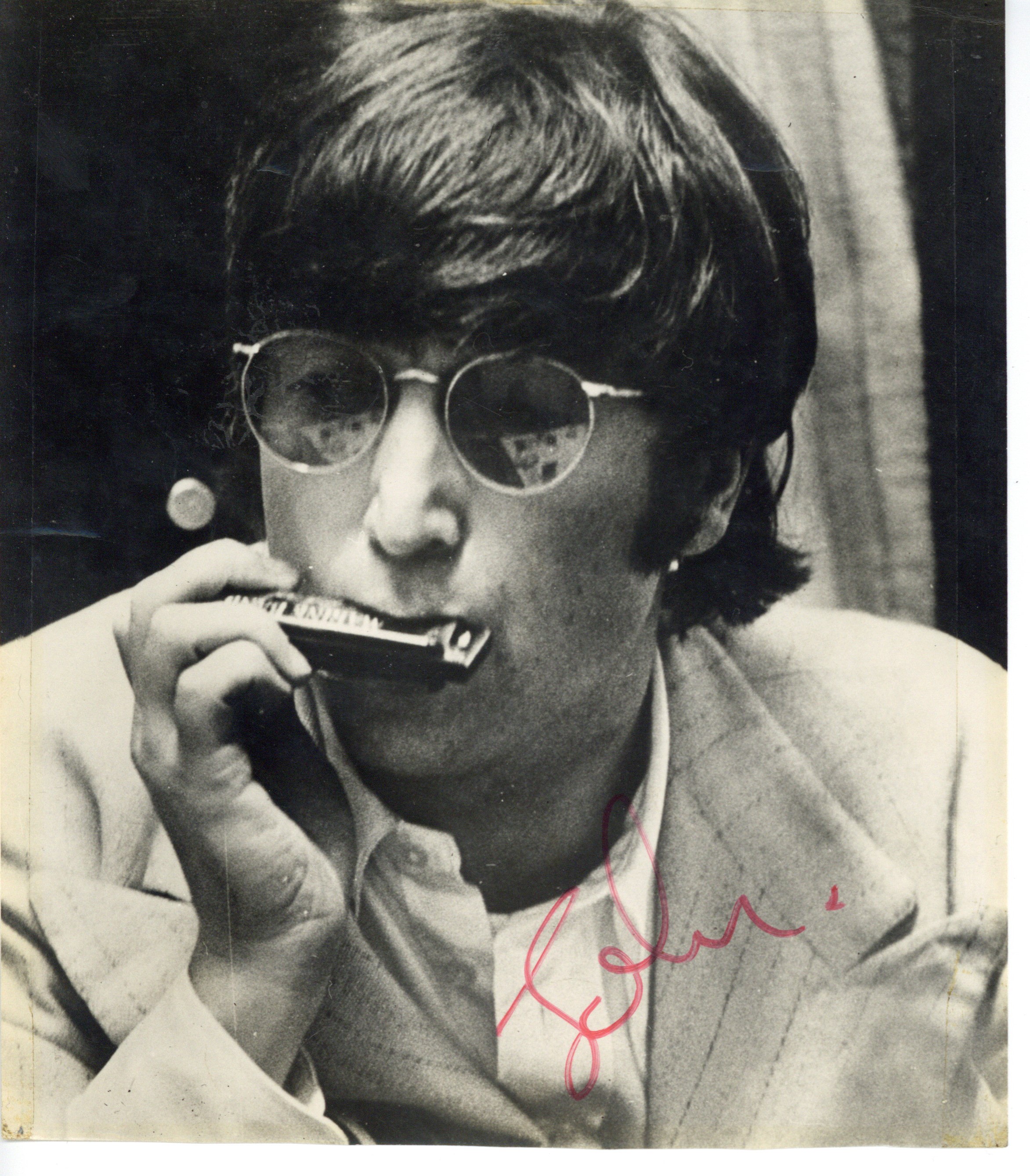 Lot Detail - The Beatles: John Lennon Signed 8