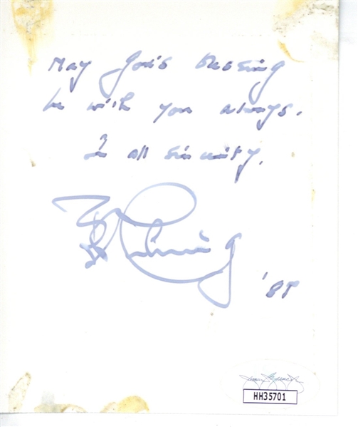 Peter Cushing Vintage Signed 3" x 4" Photograph (JSA)