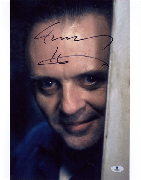Anthony Hopkins Signed 11" x 14" Silence of the Lambs Color Photograph (Beckett/BAS)