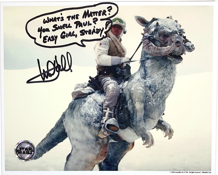 Mark Hamill Signed 8" x 10" Official Pix Photo from "ESB" with Length Inscription (Beckett/BAS Guaranteed)(Steve Grad Collection)