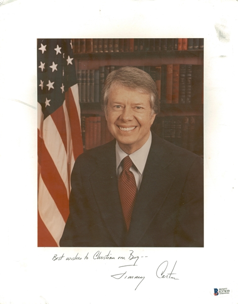 Jimmy Carter Signed 11" x 14" Photograph (Beckett/BAS)