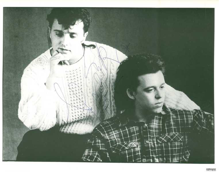 Tears For Fears Group Signed 8" x 10" B&W Photograph (Beckett/BAS Guaranteed)