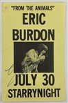 Eric Burdon Signed Original 11" x 17" Concert Poster (Beckett/BAS Guaranteed)