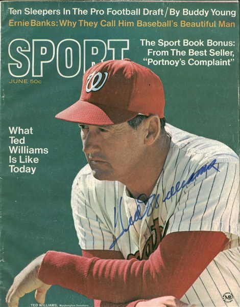 Ted Williams Signed Original Sport Magazine (Beckertt/BAS Guaranteed)