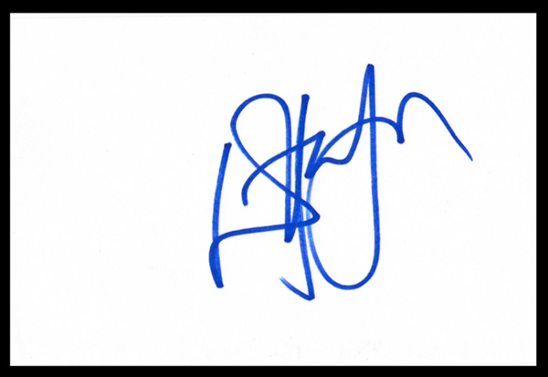 Elton John In-Person Signed 4" x 6" Index Card (Beckett/BAS Guaranteed)