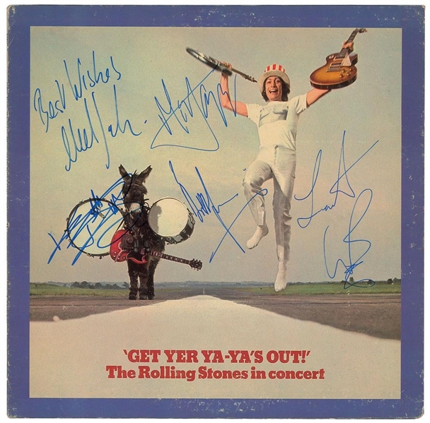 The Rolling Stones SCARCE Vintage Group Signed "Get Yer Ya-Yas Out" Record Album (5 Sigs)(Beckett/BAS Guaranteed)