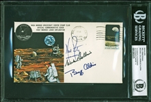 Apollo 11 Ultra Rare Crew Signed "Type 1" Insurance Cover - BAS Graded MINT 9 (Beckett/BAS Encapsulated)