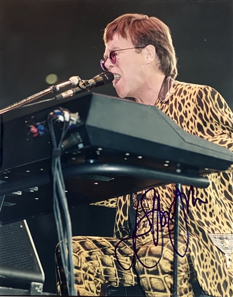 Sir Elton John In-Person Signed 8" x 10" Color Concert Photo (Beckett/BAS Guaranteed)