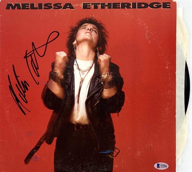 Melissa Etheridge In-Person Signed Self-Titled Album (Beckett/BAS COA)
