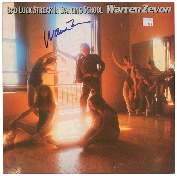 Warren Zevon In-Person Signed "Bad Luck Streak in Dancing School" Record Album (John Brennan Collection)(Beckett/BAS Guaranteed)