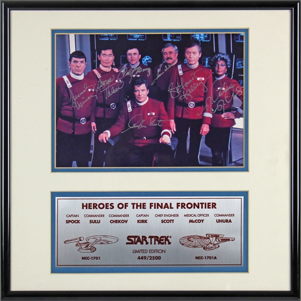 Star Trek Multi-Signed "Heroes of the Final Frontier" Photograph w/ Shatner, Nimoy & Others! (Beckett/BAS)