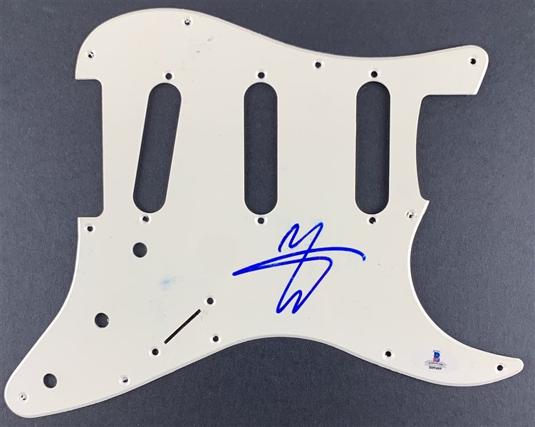 Motley Crue: Vince Neil Signed Stratocaster Style Guitar Pickguard (John Brennan Collection)(Beckett/BAS Guaranteed)