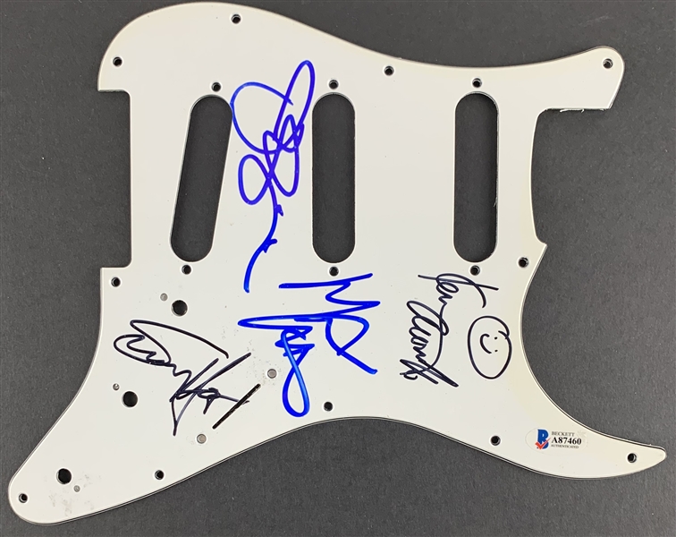 Chickenfoot Group Signed Stratocaster Style Electric Guitar Pickguard (John Brennan Collection)(Beckett/BAS LOA)