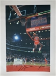 Michael Jordan Signed Massive 34 x 44 Canvas Print f. Gatorade Slam Dunk! (UDA)