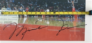 Michael Jordan Signed Massive 34 x 44 Canvas Print f. Gatorade Slam Dunk! (UDA)