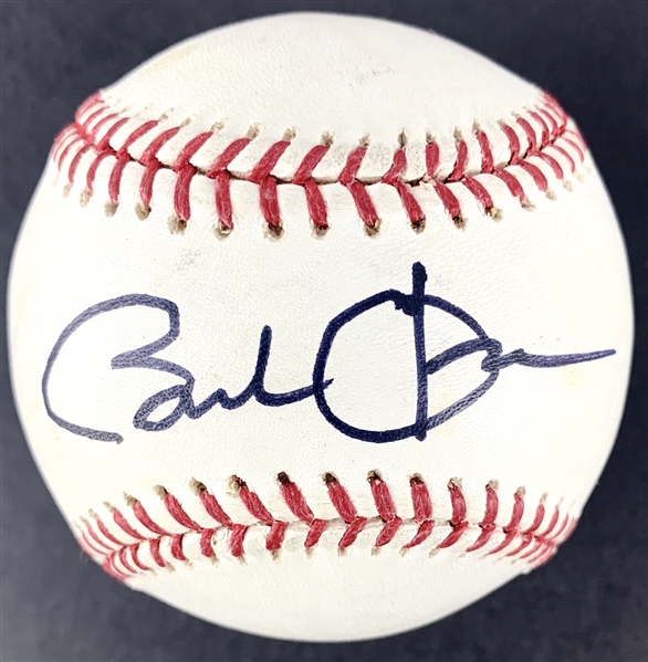 Barack Obama In-Person Single Signed OML Baseball (Beckett/BAS LOA)