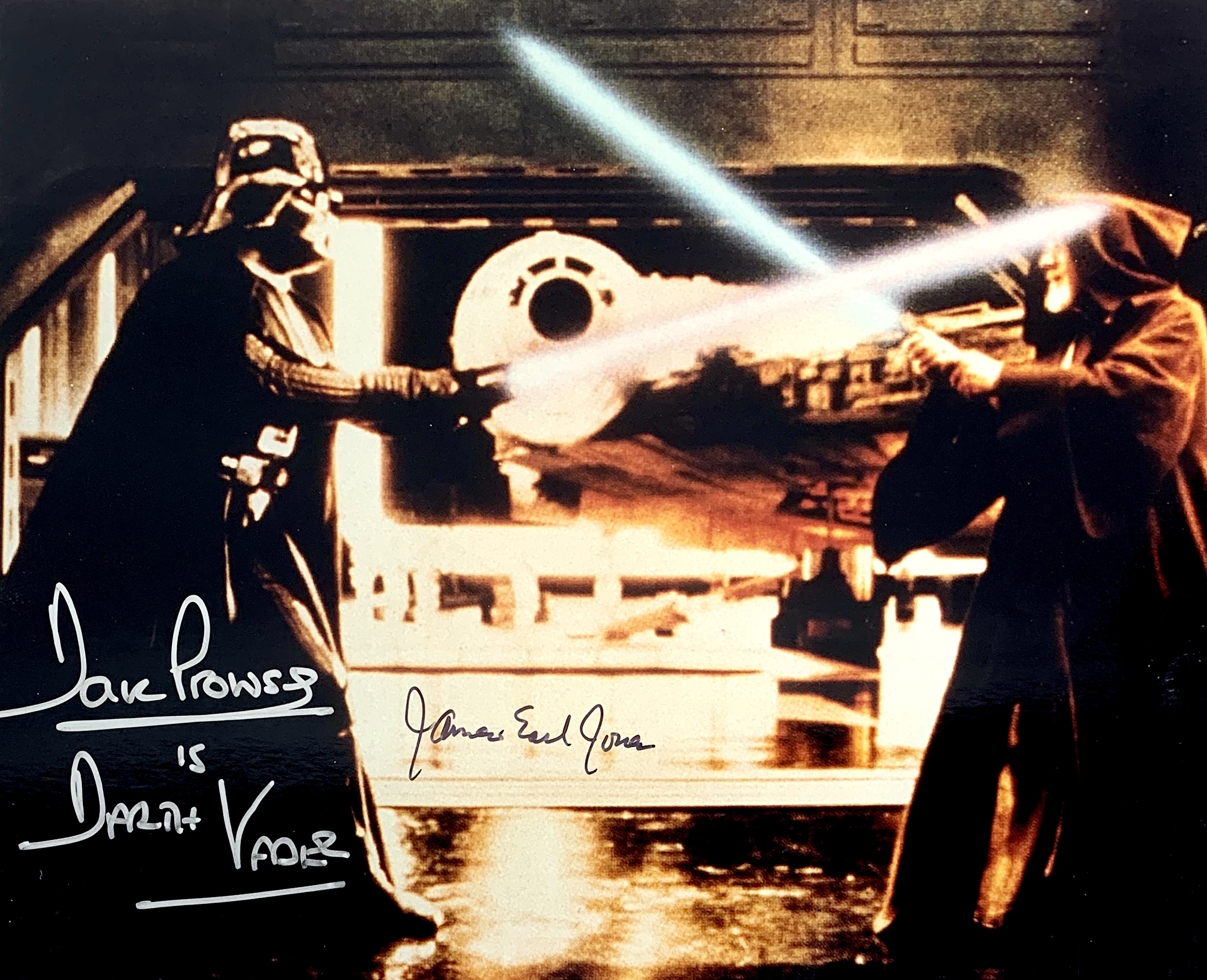 Lot Detail - Star Wars: James Earl Jones & David Prowse Signed 8