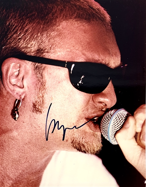 Alice in Chains: Layne Staley In-Person Signed 8" x 10" Color Photo with PSA/DNA Graded MINT 9 Autograph!