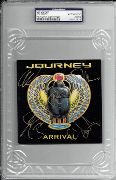 Journey Band Signed "Arrival" Compact Disc w/ 5 Signatures (PSA/DNA Encapsulated)