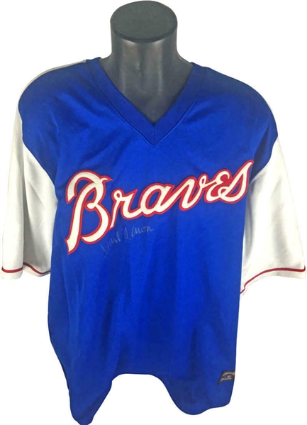 Hank Aaron Signed Atlanta Braves Jersey (JSA)