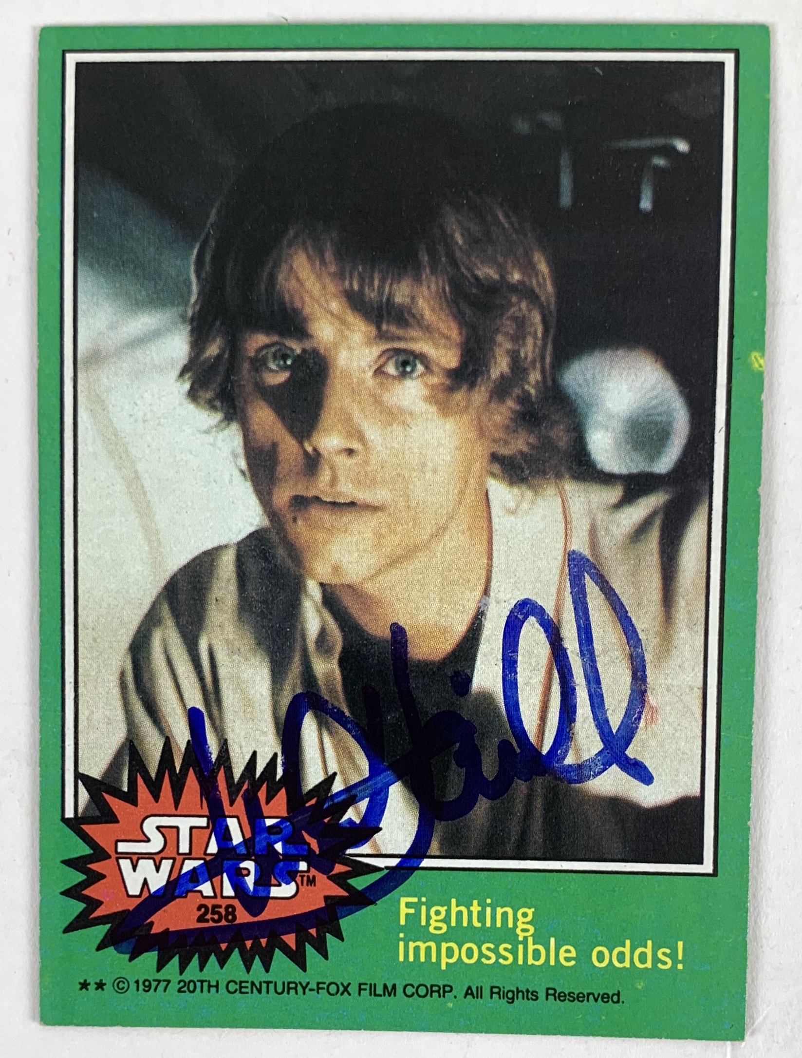 mark hamill signed trading cards