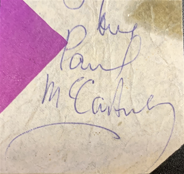 Paul McCartney Vintage Signed 3" x 4" Cut (Beckett/BAS)